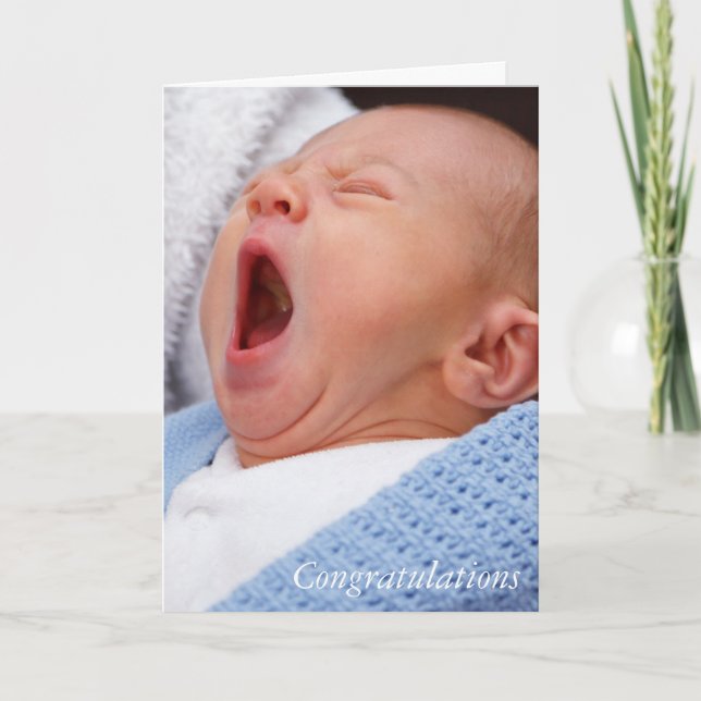 Congratulations baby boy/son card (Front)