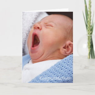 Congratulations baby boy/son card