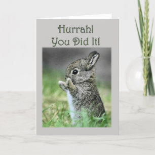 Congratulations Baby Bunny Card