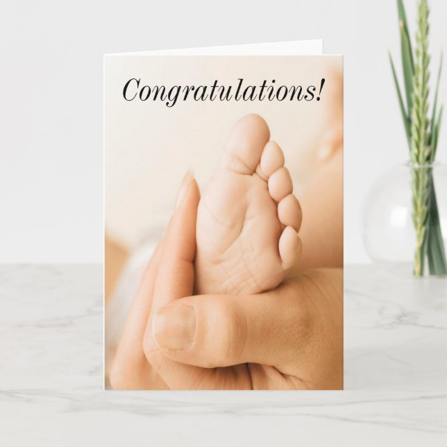 Congratulations! Baby Card (Front)