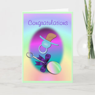 Congratulations Baby Card- customise Card