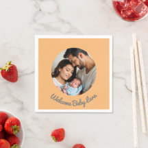 Congratulations baby girl boy peach welcome custom