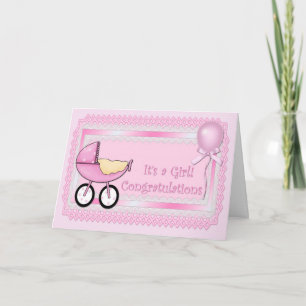 Congratulations Baby Girl Card