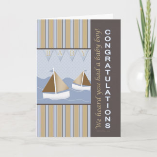 Congratulations Baby Sailor Card