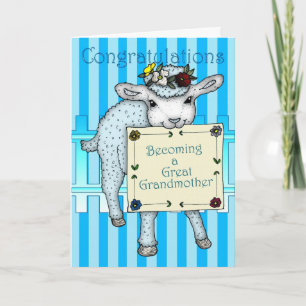 congratulations becoming a Great Grandmother Card