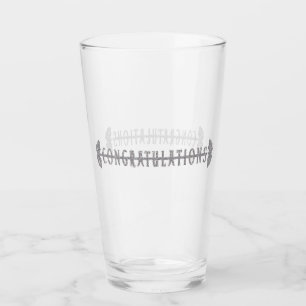 Congratulations Beer Glass Tumbler