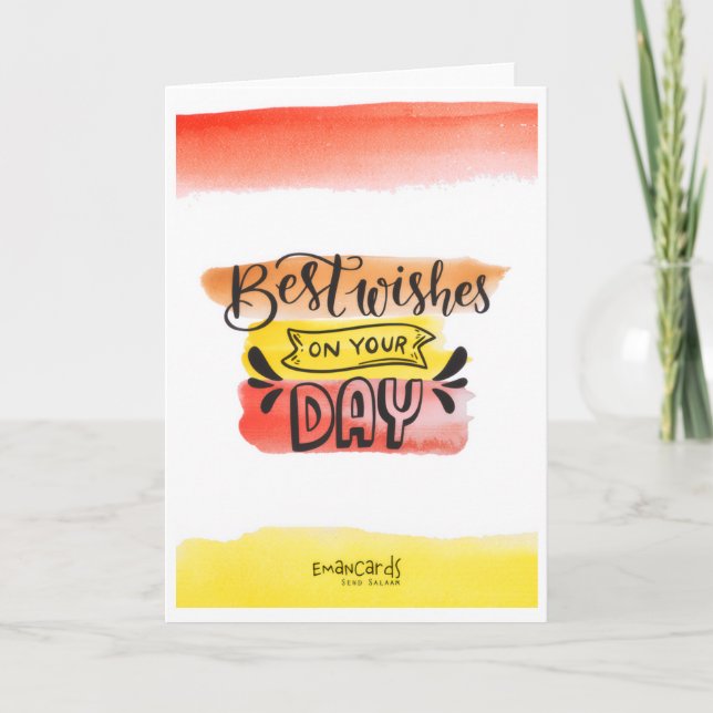 Congratulations - Best Wishes Card (Front)