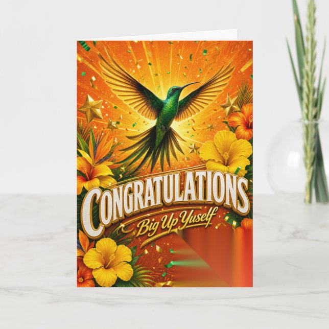 Congratulations Big Up Yusef -From Jamaica - cards (Front)