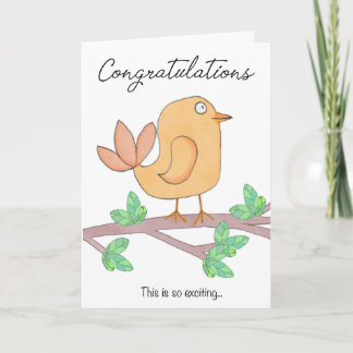 Congratulations Bird Card
