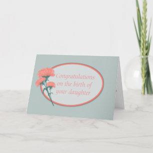 Congratulations Birth of Daughter Card