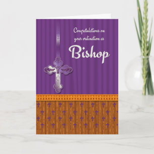 Congratulations Bishop Ordination In Blended Colou Card