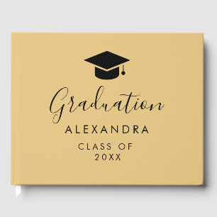  Congratulations Black Gold Graduation  Guest Book