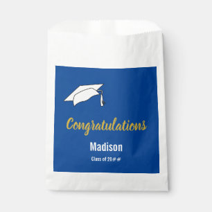 Congratulations Blue White & Gold Graduation Favour Bags