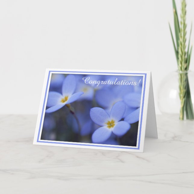 Congratulations - Bluettes Greeting Card (Front)