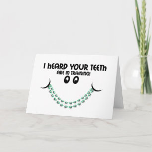 Congratulations Braces Teeth in Training Smile Card