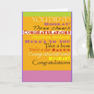 congratulations card