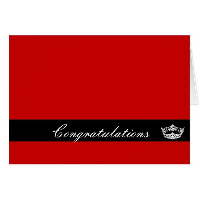 Congratulations Card (Front Horizontal)