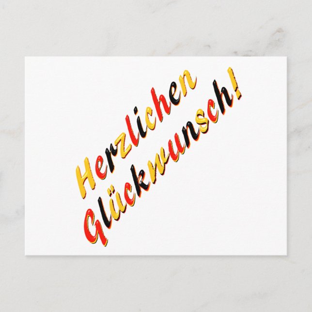 Congratulations card (Front)