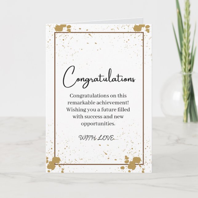CONGRATULATIONS CARD (Front)