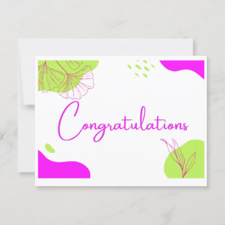 Congratulations card