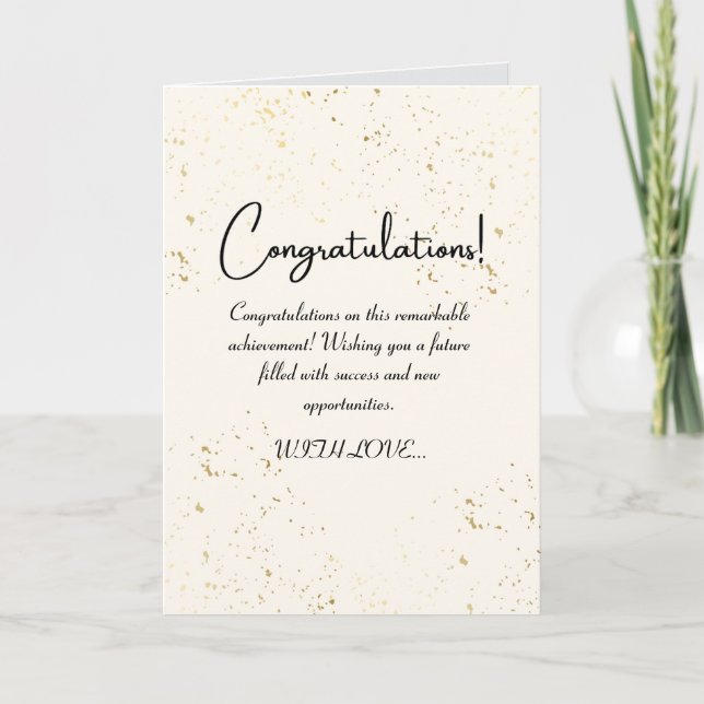 CONGRATULATIONS CARD (Front)