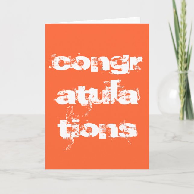 Congratulations Card (Front)