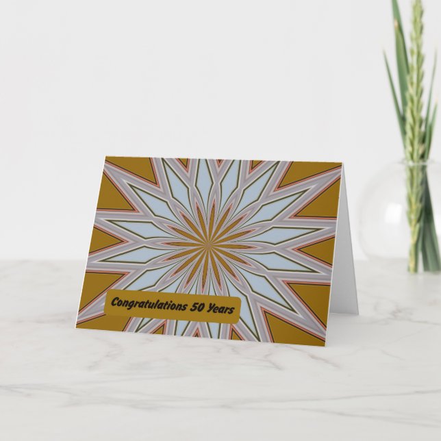 Congratulations Card, 50 Years in Business Card (Front)