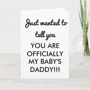 CONGRATULATIONS CARD BABY DADDY NEW DAD CARD