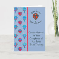 Congratulations Card for Air Force Basic Training
