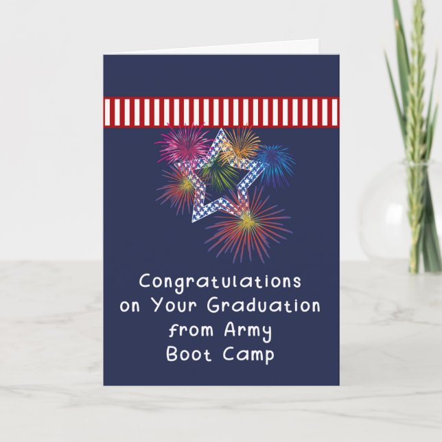 Congratulations Card for Army Boot Camp Graduation (Front)