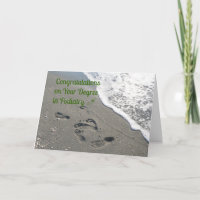 Congratulations Card for Degree in Podiatry