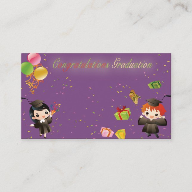 Congratulations card for graduate (Front)