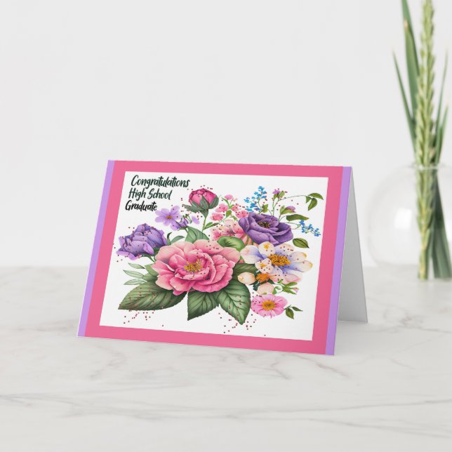 Congratulations Card for High School Graduate (Front)