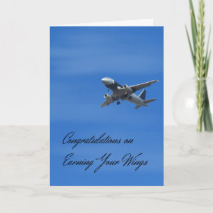 Congratulations Card on Earning Your Wings