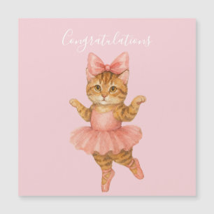 COngratulations Cat Ballerina Pink