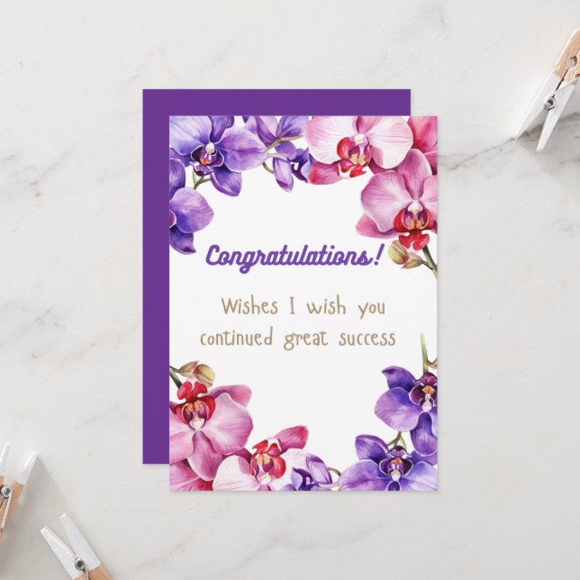 Congratulations Celebration Invitation (Front/Back In Situ)