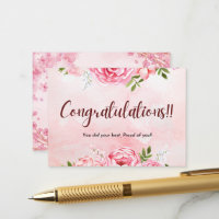 Congratulations Celebration Invitation Card