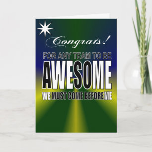 congratulations championship team card