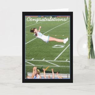 Congratulations Cheerleader greeting card