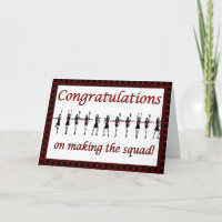 Congratulations Cheerleader squad cheer team
