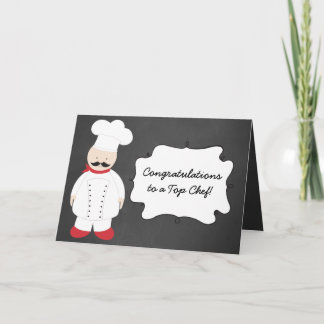 Congratulations Chef Cook Graduation Greeting Card