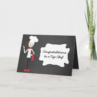 Congratulations Chef Cook Graduation Greeting Card