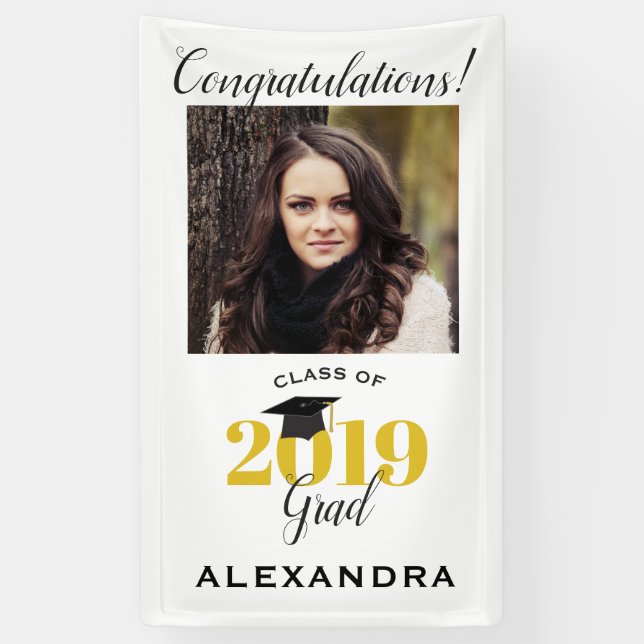Congratulations Class of 2019 Graduate Photo Banner (Vertical)