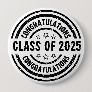 Congratulations Class of 20XX 10 Cm Round Badge