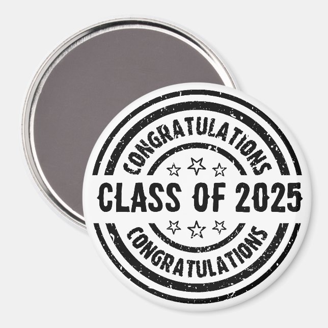 Congratulations Class of 20XX  Magnet (Front/Back)