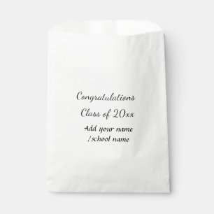 Congratulations class of add year name school col favour bags