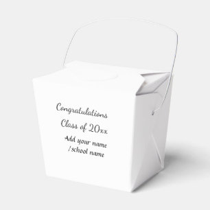Congratulations class of add year name school col favour box