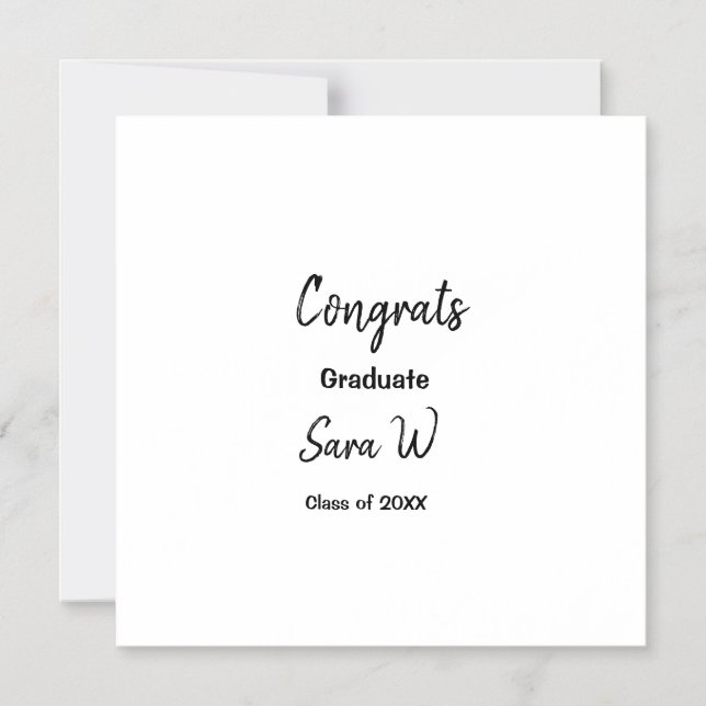 Congratulations class of add year name school col magnetic invitation (Front)