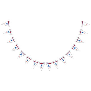 Congratulations Classic Nautical Anchor Stripes Bunting