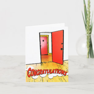 congratulations comic door card